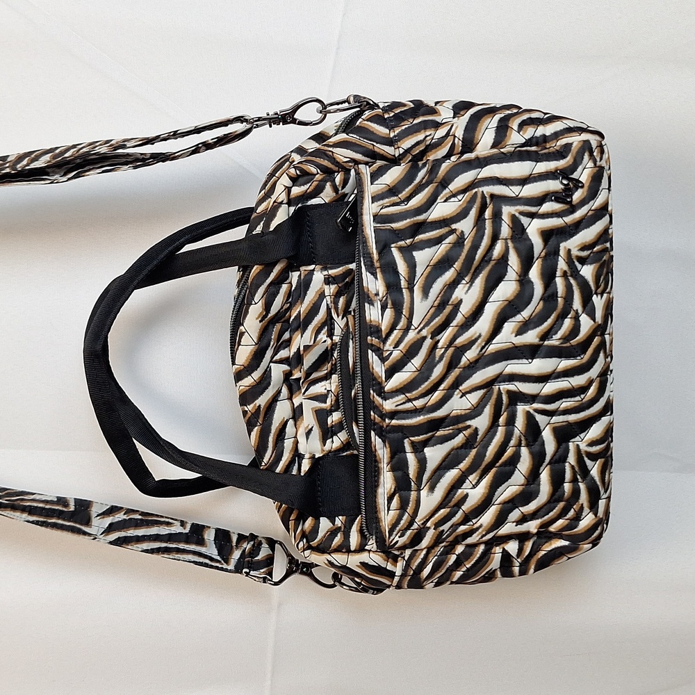 Lug Jive Zebra Sand Crossbody Bag & Matching Wallet NWOT